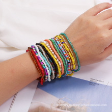 Shangjie Oem Boho Bohemia Color Rice Bead Anklet Children Rainbow Anklet con cuentas de ventas más vendidas tobilleras